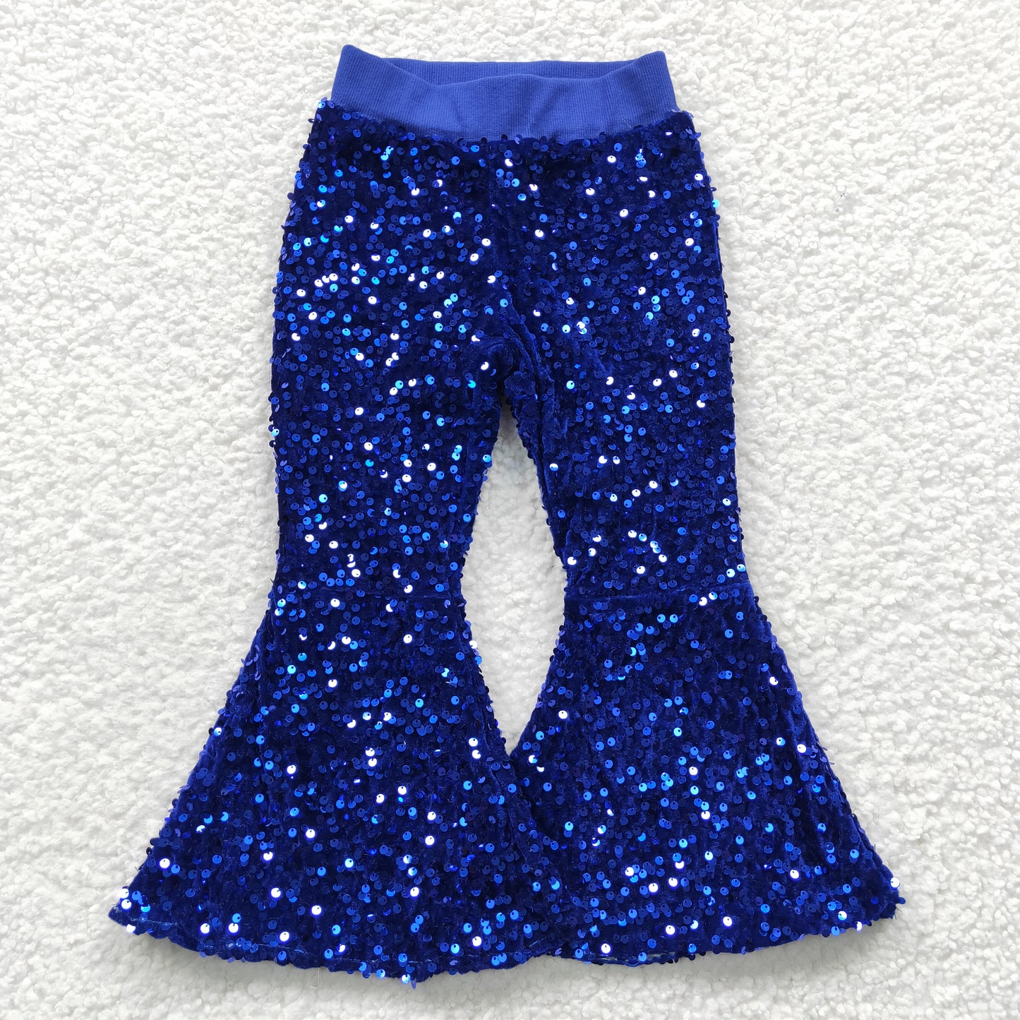 P0077 Blue Sequined Trousers