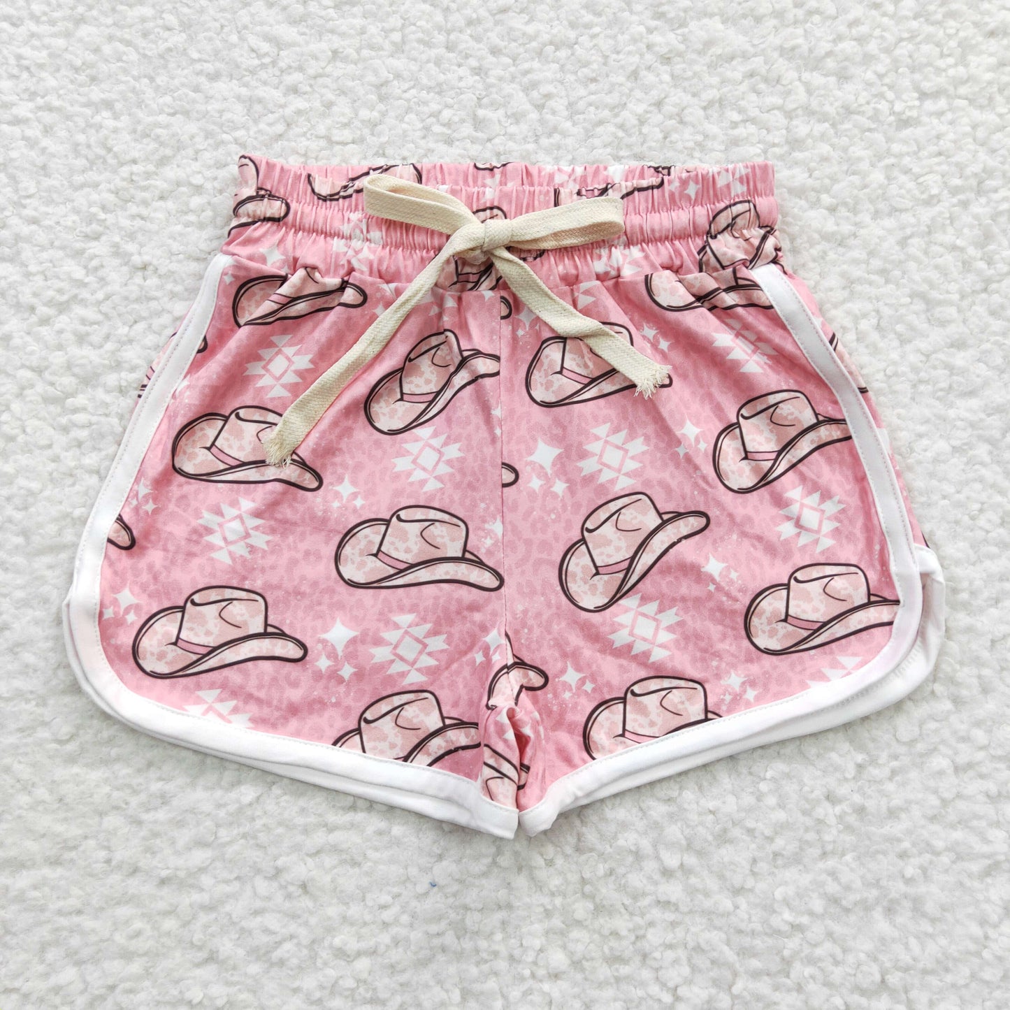 SS0086 Pink Hat Milk Silk Shorts